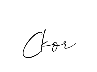 How to Draw Ckor signature style? Allison_Script is a latest design signature styles for name Ckor. Ckor signature style 2 images and pictures png