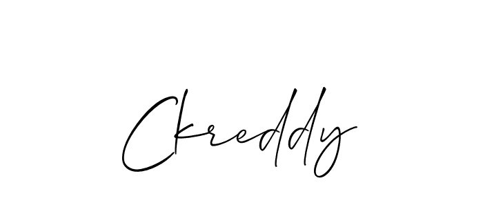 Best and Professional Signature Style for Ckreddy. Allison_Script Best Signature Style Collection. Ckreddy signature style 2 images and pictures png