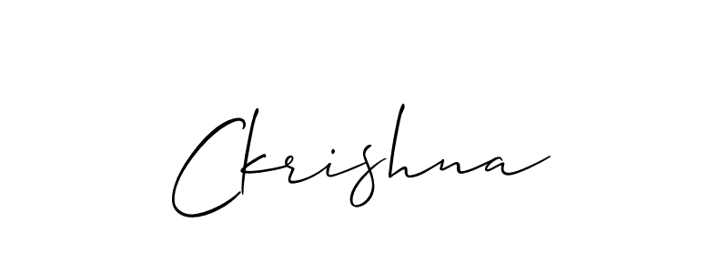 Make a beautiful signature design for name Ckrishna. Use this online signature maker to create a handwritten signature for free. Ckrishna signature style 2 images and pictures png