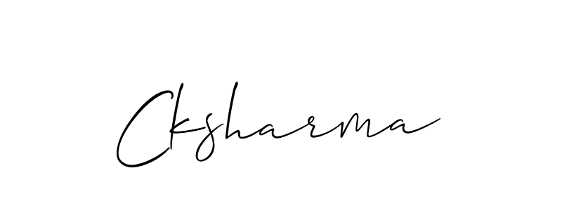 Best and Professional Signature Style for Cksharma. Allison_Script Best Signature Style Collection. Cksharma signature style 2 images and pictures png