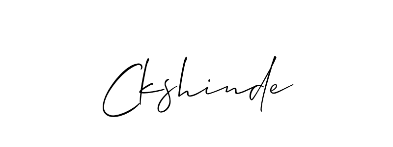The best way (Allison_Script) to make a short signature is to pick only two or three words in your name. The name Ckshinde include a total of six letters. For converting this name. Ckshinde signature style 2 images and pictures png