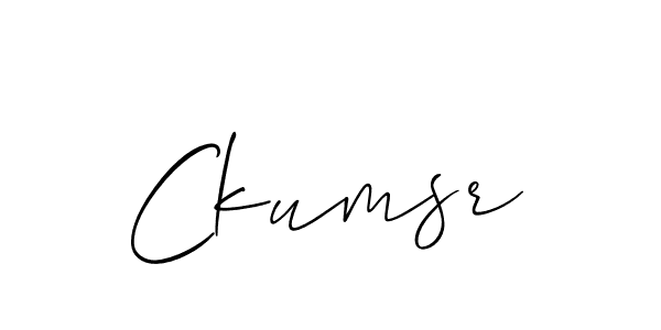 How to make Ckumsr signature? Allison_Script is a professional autograph style. Create handwritten signature for Ckumsr name. Ckumsr signature style 2 images and pictures png