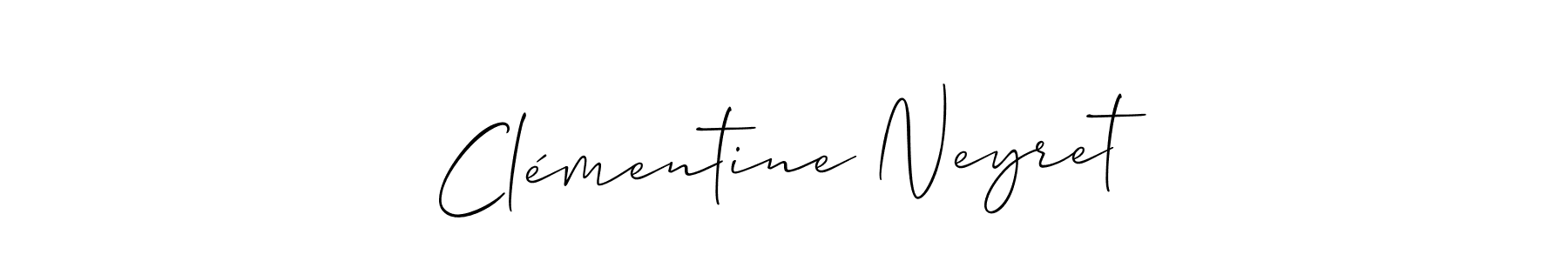 How to make Clémentine Neyret signature? Allison_Script is a professional autograph style. Create handwritten signature for Clémentine Neyret name. Clémentine Neyret signature style 2 images and pictures png