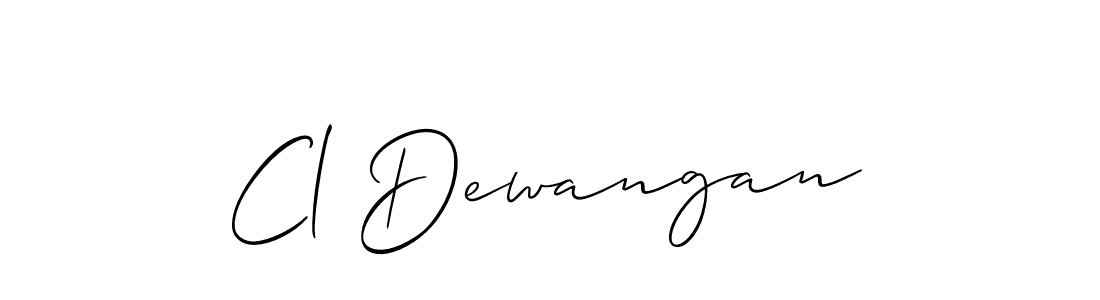 Cl Dewangan stylish signature style. Best Handwritten Sign (Allison_Script) for my name. Handwritten Signature Collection Ideas for my name Cl Dewangan. Cl Dewangan signature style 2 images and pictures png