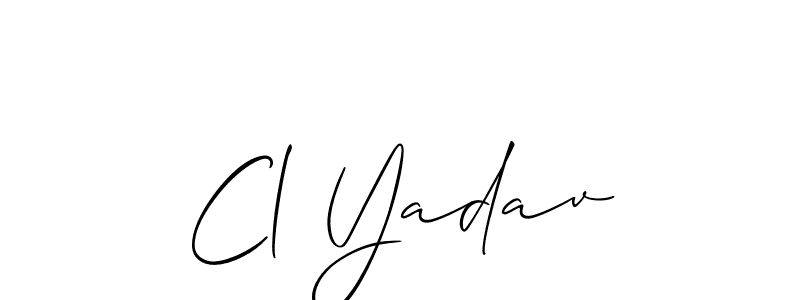 Cl Yadav stylish signature style. Best Handwritten Sign (Allison_Script) for my name. Handwritten Signature Collection Ideas for my name Cl Yadav. Cl Yadav signature style 2 images and pictures png
