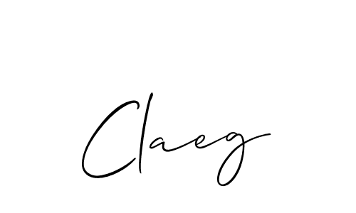 It looks lik you need a new signature style for name Claeg. Design unique handwritten (Allison_Script) signature with our free signature maker in just a few clicks. Claeg signature style 2 images and pictures png