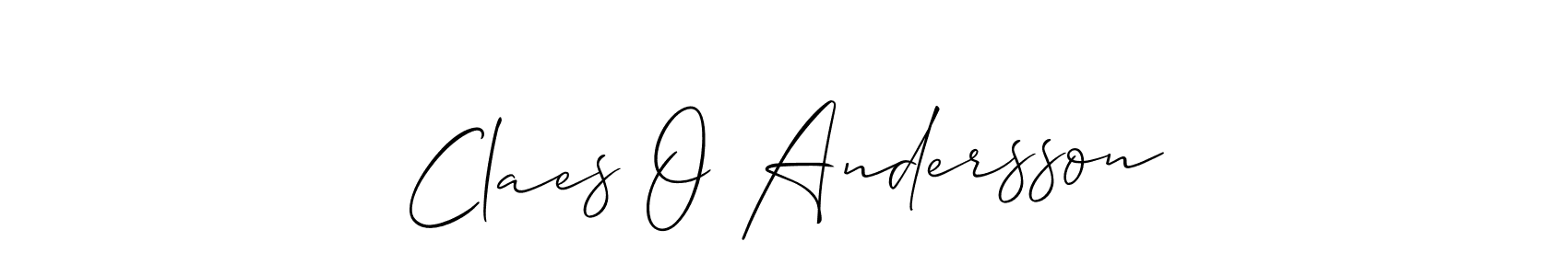 How to make Claes O Andersson name signature. Use Allison_Script style for creating short signs online. This is the latest handwritten sign. Claes O Andersson signature style 2 images and pictures png
