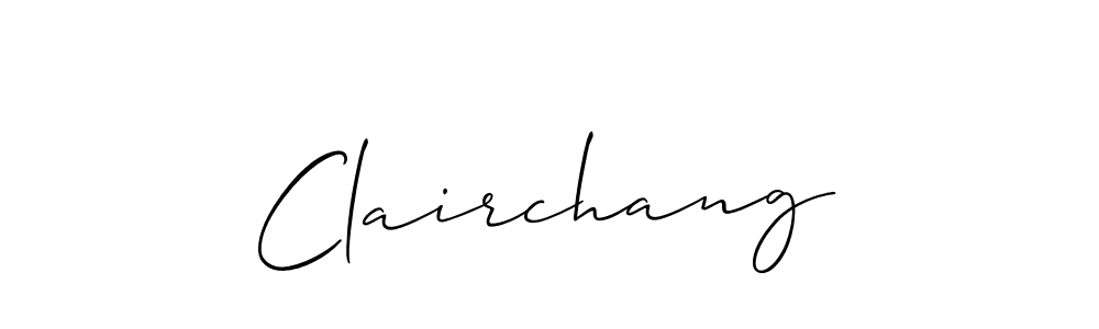 Make a beautiful signature design for name Clairchang. Use this online signature maker to create a handwritten signature for free. Clairchang signature style 2 images and pictures png