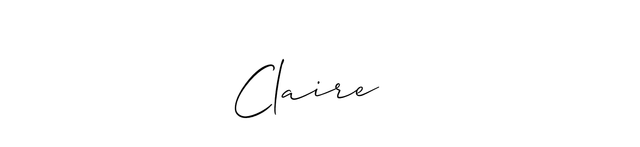 if you are searching for the best signature style for your name Claire ❤️. so please give up your signature search. here we have designed multiple signature styles  using Allison_Script. Claire ❤️ signature style 2 images and pictures png