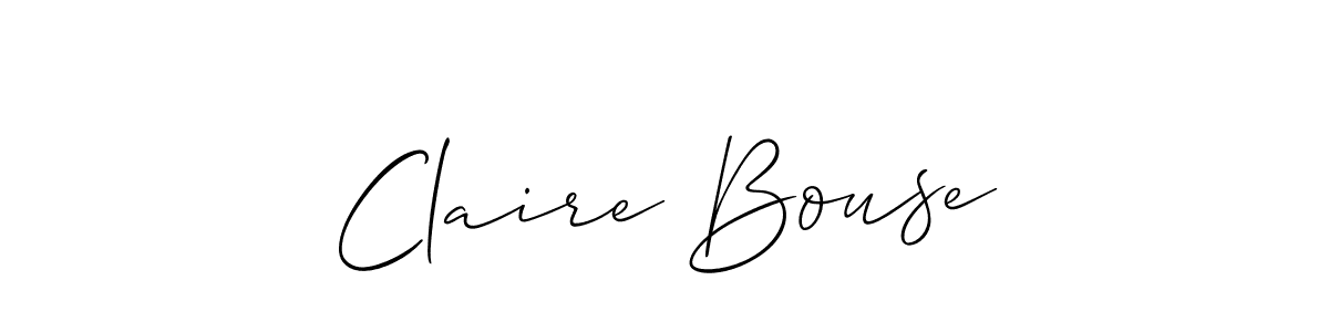 It looks lik you need a new signature style for name Claire Bouse. Design unique handwritten (Allison_Script) signature with our free signature maker in just a few clicks. Claire Bouse signature style 2 images and pictures png