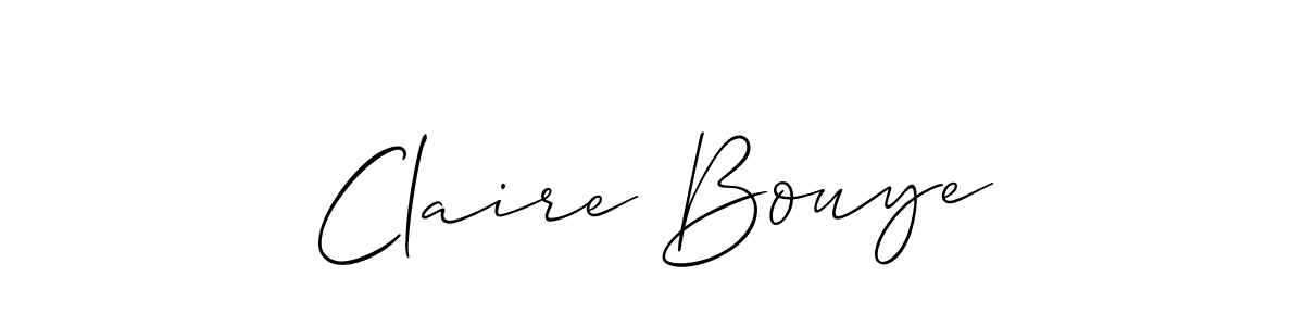if you are searching for the best signature style for your name Claire Bouye. so please give up your signature search. here we have designed multiple signature styles  using Allison_Script. Claire Bouye signature style 2 images and pictures png