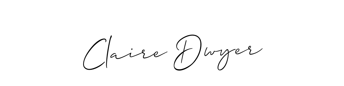 Claire Dwyer stylish signature style. Best Handwritten Sign (Allison_Script) for my name. Handwritten Signature Collection Ideas for my name Claire Dwyer. Claire Dwyer signature style 2 images and pictures png