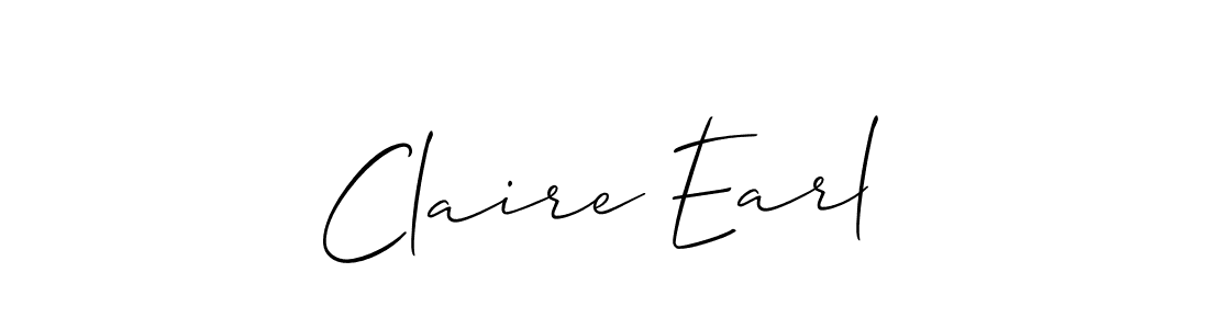 You should practise on your own different ways (Allison_Script) to write your name (Claire Earl) in signature. don't let someone else do it for you. Claire Earl signature style 2 images and pictures png