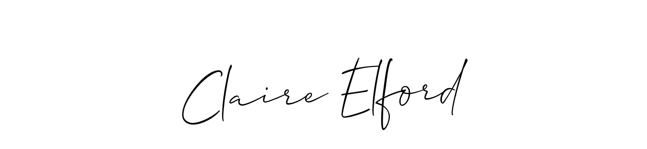 It looks lik you need a new signature style for name Claire Elford. Design unique handwritten (Allison_Script) signature with our free signature maker in just a few clicks. Claire Elford signature style 2 images and pictures png