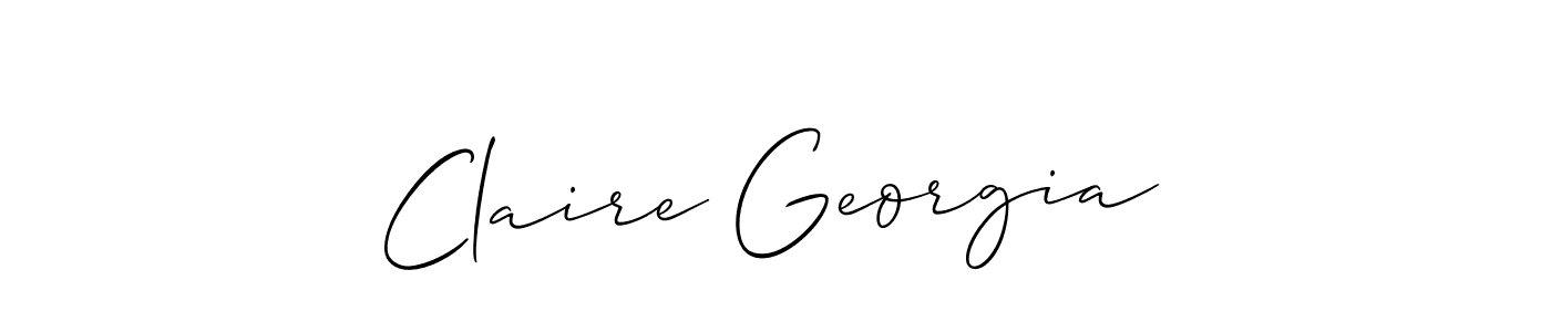 This is the best signature style for the Claire Georgia name. Also you like these signature font (Allison_Script). Mix name signature. Claire Georgia signature style 2 images and pictures png