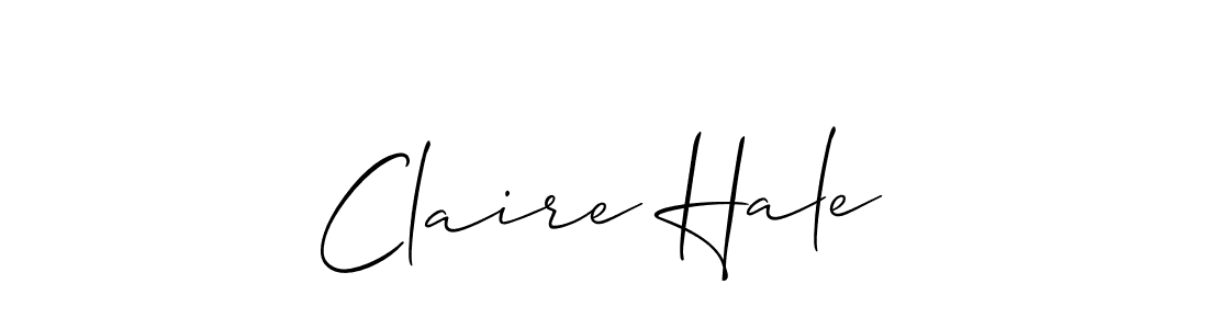 How to make Claire Hale name signature. Use Allison_Script style for creating short signs online. This is the latest handwritten sign. Claire Hale signature style 2 images and pictures png