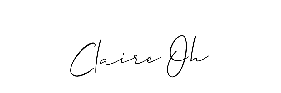 if you are searching for the best signature style for your name Claire Oh. so please give up your signature search. here we have designed multiple signature styles  using Allison_Script. Claire Oh signature style 2 images and pictures png