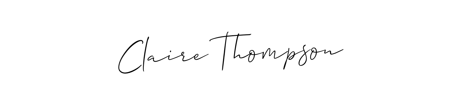 You should practise on your own different ways (Allison_Script) to write your name (Claire Thompson) in signature. don't let someone else do it for you. Claire Thompson signature style 2 images and pictures png