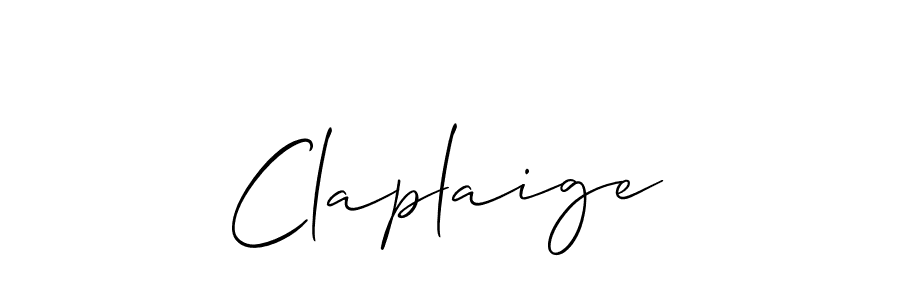 Once you've used our free online signature maker to create your best signature Allison_Script style, it's time to enjoy all of the benefits that Claplaige name signing documents. Claplaige signature style 2 images and pictures png