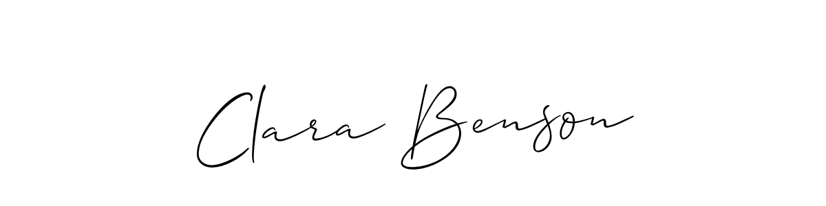Also You can easily find your signature by using the search form. We will create Clara Benson name handwritten signature images for you free of cost using Allison_Script sign style. Clara Benson signature style 2 images and pictures png
