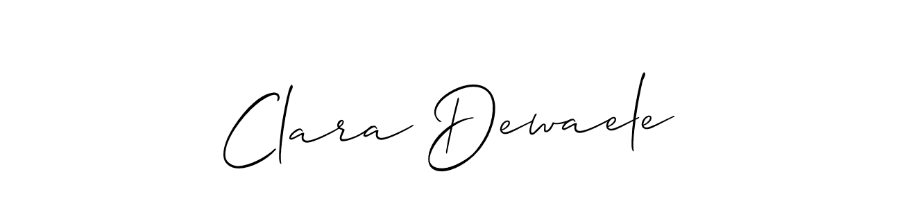 Make a short Clara Dewaele signature style. Manage your documents anywhere anytime using Allison_Script. Create and add eSignatures, submit forms, share and send files easily. Clara Dewaele signature style 2 images and pictures png