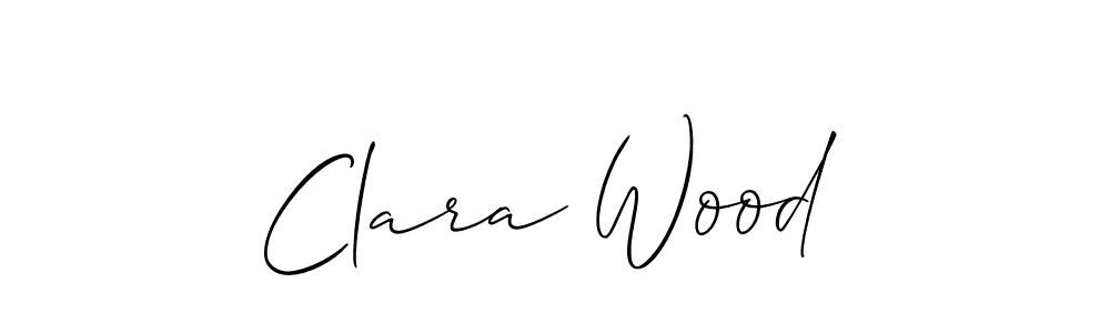 You should practise on your own different ways (Allison_Script) to write your name (Clara Wood) in signature. don't let someone else do it for you. Clara Wood signature style 2 images and pictures png