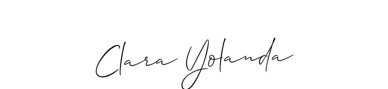 Here are the top 10 professional signature styles for the name Clara Yolanda. These are the best autograph styles you can use for your name. Clara Yolanda signature style 2 images and pictures png