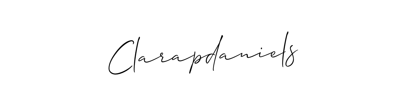 Make a beautiful signature design for name Clarapdaniels. Use this online signature maker to create a handwritten signature for free. Clarapdaniels signature style 2 images and pictures png