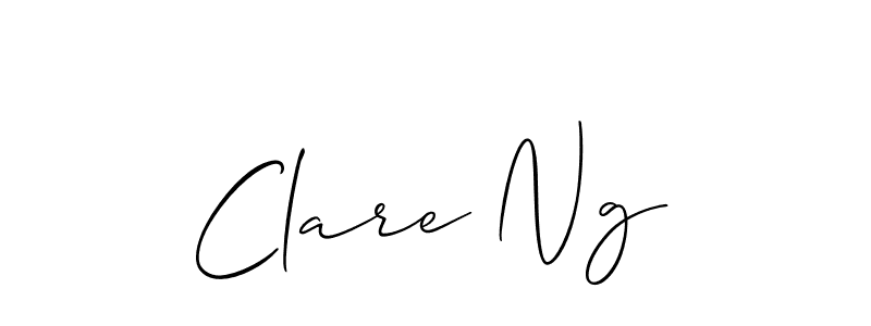 Best and Professional Signature Style for Clare Ng. Allison_Script Best Signature Style Collection. Clare Ng signature style 2 images and pictures png