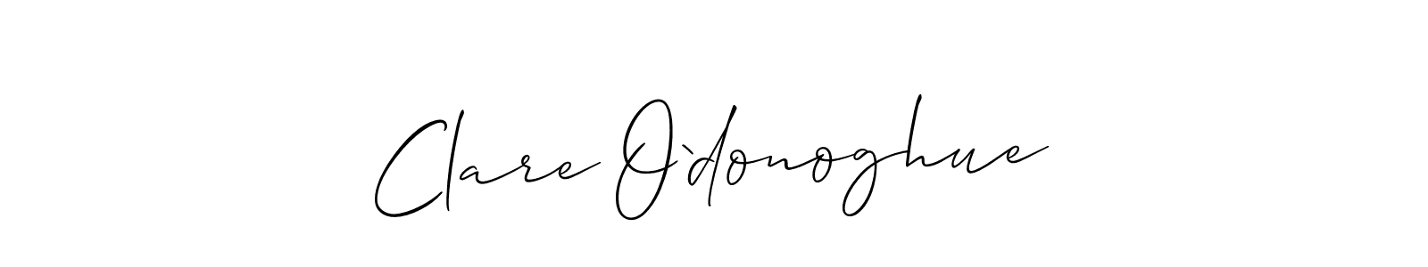 How to make Clare O`donoghue name signature. Use Allison_Script style for creating short signs online. This is the latest handwritten sign. Clare O`donoghue signature style 2 images and pictures png