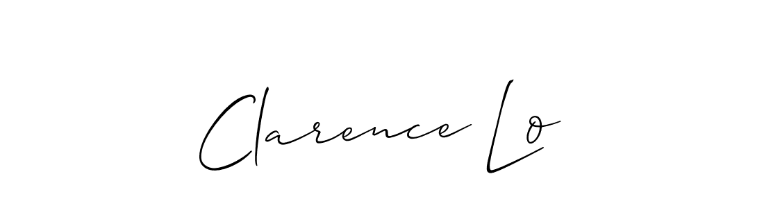 if you are searching for the best signature style for your name Clarence Lo. so please give up your signature search. here we have designed multiple signature styles  using Allison_Script. Clarence Lo signature style 2 images and pictures png