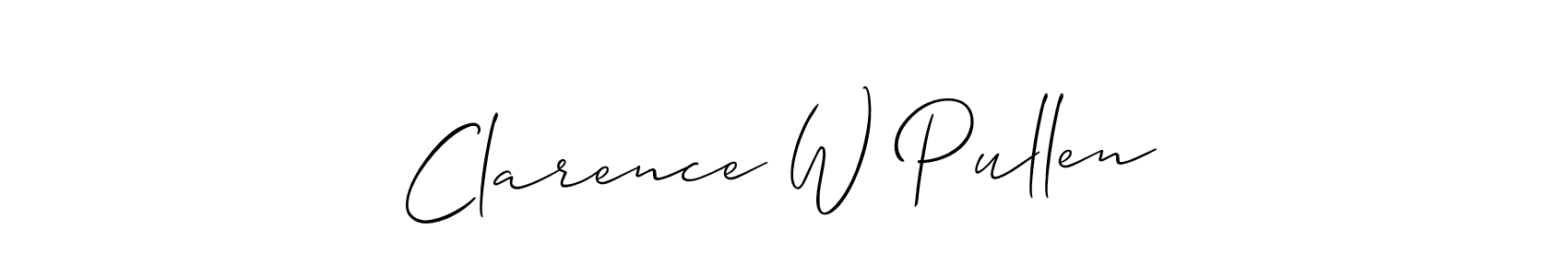 Make a beautiful signature design for name Clarence W Pullen. Use this online signature maker to create a handwritten signature for free. Clarence W Pullen signature style 2 images and pictures png