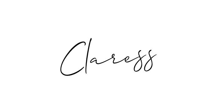 How to Draw Claress signature style? Allison_Script is a latest design signature styles for name Claress. Claress signature style 2 images and pictures png