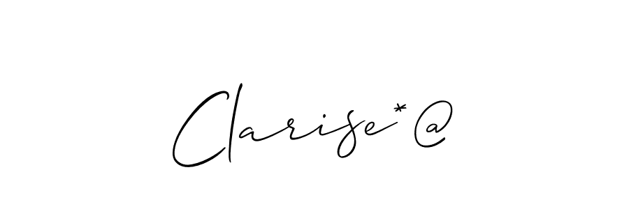 You can use this online signature creator to create a handwritten signature for the name Clarise*@. This is the best online autograph maker. Clarise*@ signature style 2 images and pictures png