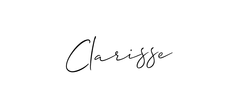 How to make Clarisse signature? Allison_Script is a professional autograph style. Create handwritten signature for Clarisse name. Clarisse signature style 2 images and pictures png