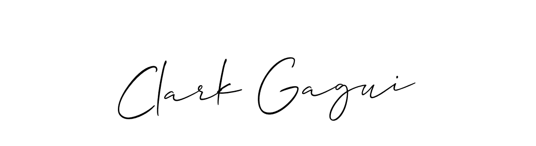 Make a beautiful signature design for name Clark Gagui. With this signature (Allison_Script) style, you can create a handwritten signature for free. Clark Gagui signature style 2 images and pictures png