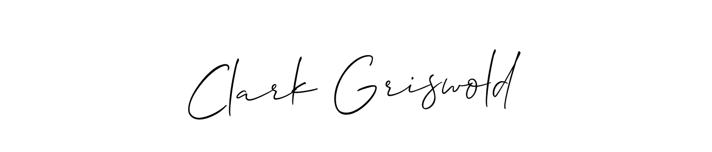 It looks lik you need a new signature style for name Clark Griswold. Design unique handwritten (Allison_Script) signature with our free signature maker in just a few clicks. Clark Griswold signature style 2 images and pictures png