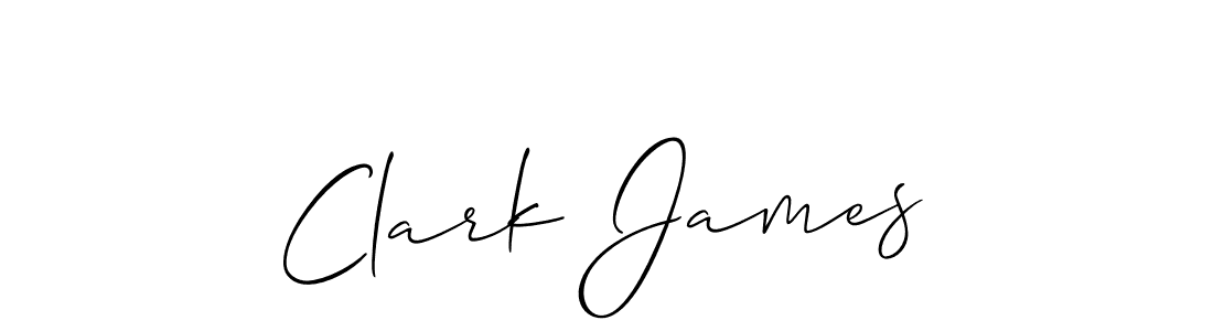 Make a beautiful signature design for name Clark James. With this signature (Allison_Script) style, you can create a handwritten signature for free. Clark James signature style 2 images and pictures png