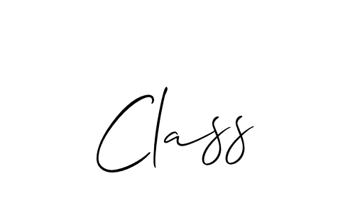 Design your own signature with our free online signature maker. With this signature software, you can create a handwritten (Allison_Script) signature for name Class. Class signature style 2 images and pictures png