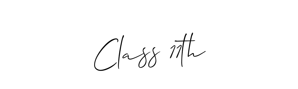 Allison_Script is a professional signature style that is perfect for those who want to add a touch of class to their signature. It is also a great choice for those who want to make their signature more unique. Get Class 11th name to fancy signature for free. Class 11th signature style 2 images and pictures png