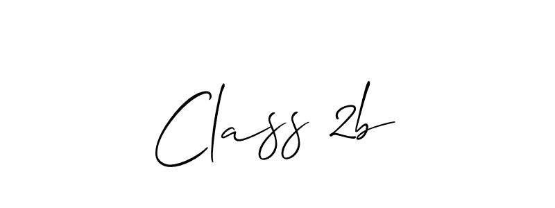 How to make Class 2b signature? Allison_Script is a professional autograph style. Create handwritten signature for Class 2b name. Class 2b signature style 2 images and pictures png