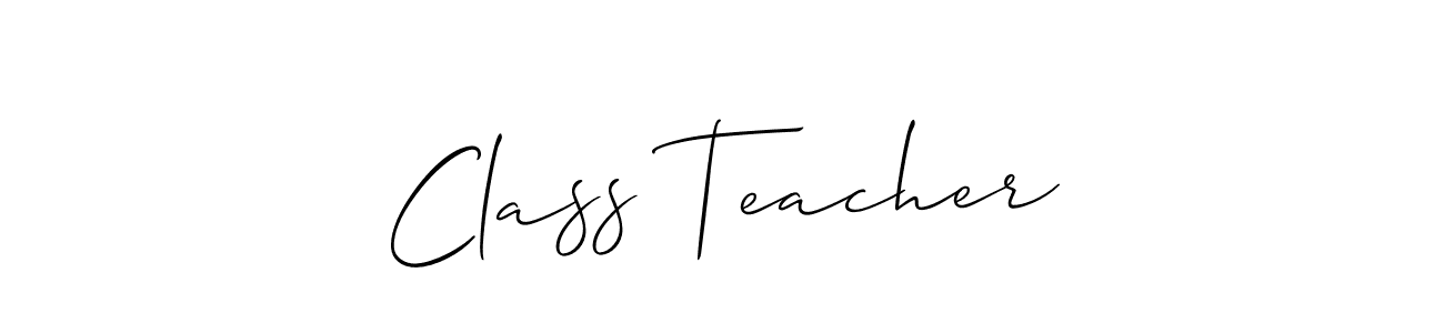 Best and Professional Signature Style for Class Teacher. Allison_Script Best Signature Style Collection. Class Teacher signature style 2 images and pictures png