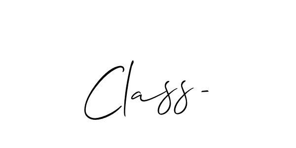 How to Draw Class- signature style? Allison_Script is a latest design signature styles for name Class-. Class- signature style 2 images and pictures png