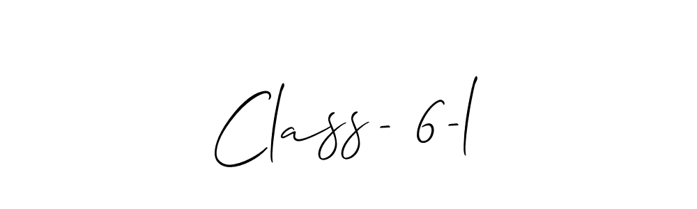 Use a signature maker to create a handwritten signature online. With this signature software, you can design (Allison_Script) your own signature for name Class- 6-l. Class- 6-l signature style 2 images and pictures png