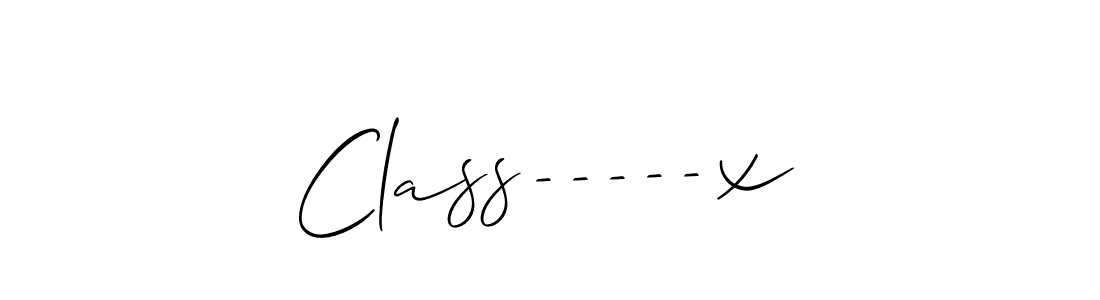 How to make Class-----x name signature. Use Allison_Script style for creating short signs online. This is the latest handwritten sign. Class-----x signature style 2 images and pictures png