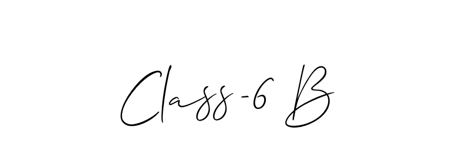 It looks lik you need a new signature style for name Class-6 B. Design unique handwritten (Allison_Script) signature with our free signature maker in just a few clicks. Class-6 B signature style 2 images and pictures png