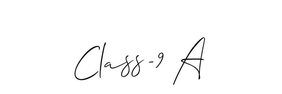 This is the best signature style for the Class-9 A name. Also you like these signature font (Allison_Script). Mix name signature. Class-9 A signature style 2 images and pictures png