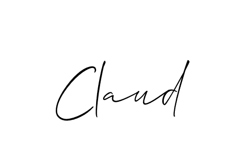 How to make Claud name signature. Use Allison_Script style for creating short signs online. This is the latest handwritten sign. Claud signature style 2 images and pictures png