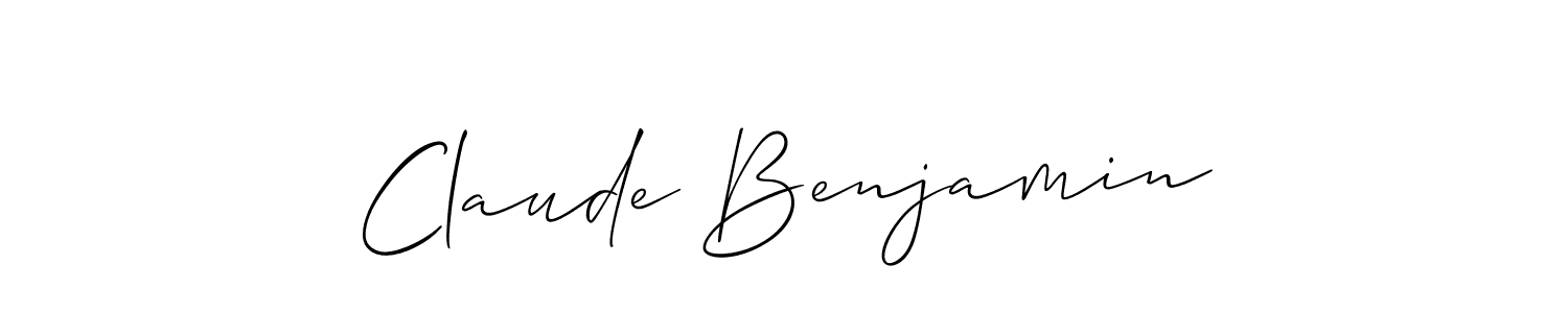 The best way (Allison_Script) to make a short signature is to pick only two or three words in your name. The name Claude Benjamin include a total of six letters. For converting this name. Claude Benjamin signature style 2 images and pictures png