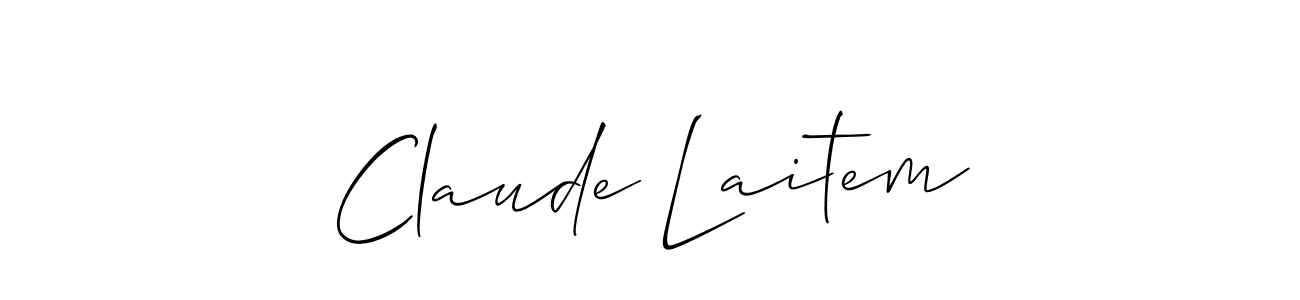 Design your own signature with our free online signature maker. With this signature software, you can create a handwritten (Allison_Script) signature for name Claude Laitem. Claude Laitem signature style 2 images and pictures png